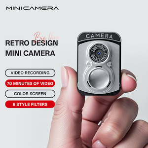 Caméra rétro ultra compacte 1080p avec flash, petite caméra vidéo pour étudiants, caméra de poche, écran HD, mini caméra S13 - Product Image 1
