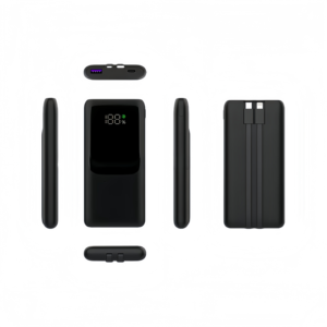 2025 Trending Logotipo personalizado Digital 22,5 W Bancos de energía de carga rápida 10000mAh 20000mAh con cables - Product Image 6