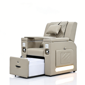 Sillón de Pedicura de Diseño Único para Salón de Belleza, Silla de Spa Eléctrica de Lujo con Masaje Reclinable, Moderna Silla de Baño para el Cuidado de los Pies con Luces - Product Image 1