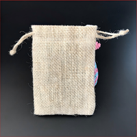 Sac en jute à cordon, petite pochette en toile de jute pour bijoux, sac rustique pour cadeaux de mariage, sachet en toile de jute naturelle pour l'emballage des grains de café