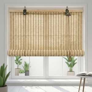 Tende a Rullo <span class=keywords><strong>in</strong></span> Bambù Naturali Filtranti, Tapparelle <span class=keywords><strong>Avvolgibili</strong></span> Anti-UV per Interni ed Esterni, Patio, Veranda - Product Image 4