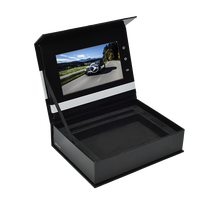Boîte cadeau magnétique promotionnelle pour invitation de mariage personnalisée, boîte d'affichage vidéo avec écran LCD