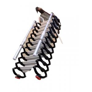 Échelle élévatrice télescopique pliante rétractable au design moderne fixée au mur pour la maison ou l'extérieur - Product Image 5