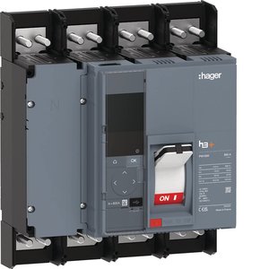 HEQ801NR ปรับแต่งได้ด้วยชุดเบรกเกอร์แบบหล่อขึ้นรูป Hagers รุ่น h3+ PW1600 Energy 4P 800A 70kA - Product Image 1