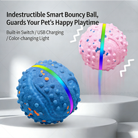 Juguetes Interactivos y de Movimiento para Mascotas Elecpet, Pelota Inteligente para Perros con Rotación Automática y Luz, Pelota Inteligente de TPU para Perros Pequeños, Medianos y Grandes
