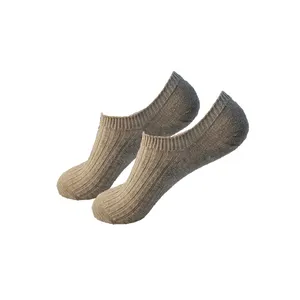 Calze pantofola per lino di canapa lino colore naturale Jacquard calze sportive antiscivolo lavorate a maglia calze da golf antiscivolo con tacco a Y