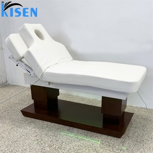 KISEN High-<b>end</b> Salon Furniture 4 Motors Electric Beauty Spa <b>Bed</b> Equipment Luxury Beauty Shop Massage Table Cosmetic Facial <b>Bed</b> - Product Image 1