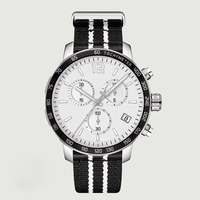 Montre de mode personnalisée unisexe, mouvement à quartz MIYOTA 2026, cadran à aiguilles en verre, boîtier en acier inoxydable, résistance à l'eau 5 ATM, vente en gros