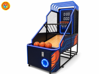 Grande machine d'arcade de basket-ball LED Crown 100x250x260 cm, usage commercial