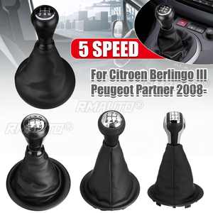 Poignée de levier de vitesses 5 vitesses avec soufflet pour Citroën Berlingo III et Peugeot Partner 2008 et après - Product Image 1