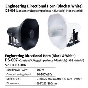 Altavoz Direccional de Ingeniería DS de 50 W, IP56, Resistente al Agua para Exteriores, 70 V, 100 V, Altavoz de Sistema de PA Ajustable - Product Image 2