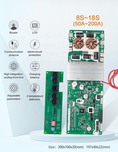 BMS intelligent compatible 8S-16S RS485/RS232/CANBUS/ 50A 60A 100A 150A 200A, BMS intelligent 16S 48V, BMS 16S 100A - Product Image 1