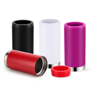 Groothandel 12Oz <span class=keywords><strong>Blank</strong></span> Sublimatie Rvs Geïsoleerde Skinny Slim Cola Bier Kan Koeler - Product Image 4