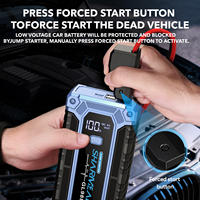Démarreur d'urgence portable 12 V pour batterie de voiture, pour jusqu'à 10 L de diesel ou 7 L d'essence