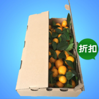 Professionele op maat gemaakte vierkante golfkartonnen fruitgeschenkdoos, duurzaam, dubbelwandig, milieuvriendelijk, geschikt voor gebruik in de landbouw, met embossing