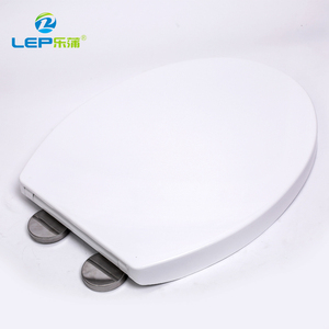 Heavy Duty <strong>Toilet</strong> <strong>Seat</strong> Soft Close White Oval Shape <strong>Quick</strong> <strong>Release</strong> Fixing Hinges - Product Image 2