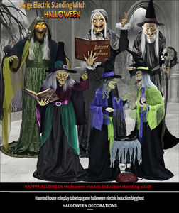 Colección de Accesorios de Terror Animados Grandes para Halloween, Decoración Eléctrica de Inducción para Casa Embrujada y Sala de Escape - Product Image 3