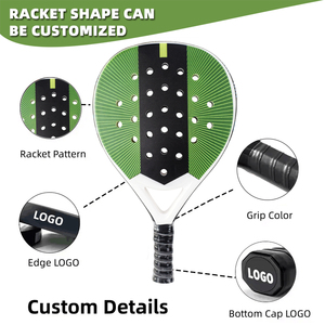 <span class=keywords><strong>Raquette</strong></span> de padel légère en plastique ABS, nouvelle conception personnalisée OEM, avec noyau en EVA, pour les joueurs débutants, raquettes de padel populaires - Product Image 2