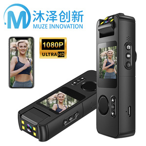 Caméra d'action CS11 1080P HD sans fil WiFi à clipser pour le cyclisme en extérieur, caméra embarquée noire - Product Image 4