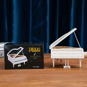 European Style Home Ornament Piano Shape Music <b>Box</b> For Children's Day Birthday <b>Gift</b> - Product Image 3