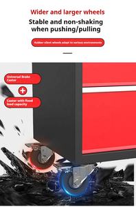 Chariot d'atelier mobile multi-niveaux robuste pour réparation automobile avec tiroirs - Product Image 5