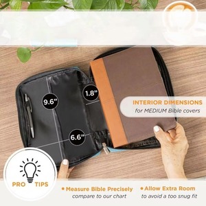 Muestra gratuita de estuche personalizado BSCI para transportar libros, bolsa para Biblia de iglesia - Product Image 4