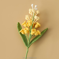 Bouquet en Gros Romantique de Fleurs en Fil, Composition Florale, Cadeau de Mariage, Décoration Amour Éternel, Fleur de Jacinthe de Raisin au Crochet Faite à la Main