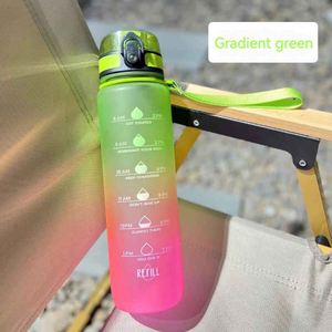 Gradient Sports Water Bottle With Time Markers And Strap For Outdoor Activities - Product Image 5