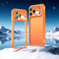Coque de téléphone compatible avec iPhone 18 Pro Max avec film de protection d'objectif intégré, dissipation thermique airbag pour 17 Pro, bordure évidée anti-chute