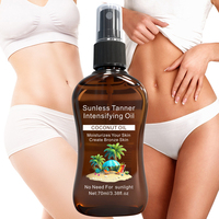 Huile Intensifiante Bronzante Naturelle Effet Vieilli Couleur Bronze pour Bronzage Sans Soleil, Marque Privée OEM