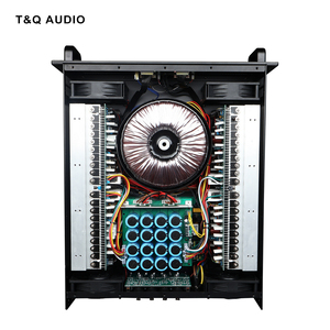 เครื่องขยายเสียง <span class=keywords><strong>T</strong></span>&Q AUDIO กำลังขับสูง 3U สี่ช่องสัญญาณ ระดับมืออาชีพ Class H กำลังขับ 4x1100W โครงสร้างโลหะ ความต้านทาน 8 โอห์ม รองรับแรงดันไฟฟ้าทั่วไป - Product Image 1