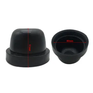 TAOCHIS Car auto Headlight Dust Cover Rubber Housing Seal for HID LED Bulbs with car light Retrofit for 50mm-80mm