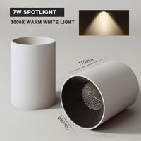 Spot lumineux Led rond personnalisable, disponible en trois couleurs, luminaire d'intérieur de haute qualité, économie d'énergie, 1 unité
