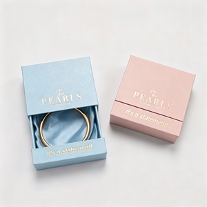 Sacs d'emballage pour bijoux écologiques, simples, personnalisés, luxueux, discrets, à ouverture coulissante, pour boucles d'oreilles, bagues, colliers, avec logo personnalisé - Product Image 5