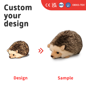 Juguete de Peluche de Erizo Súper Suave Personalizado con Diseño Antiestrés, Servicio de Diseño Disponible, Regalo para Niños, Venta al Por Mayor Disponible - Product Image 1