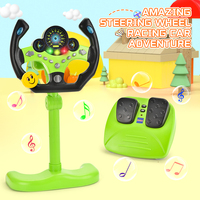 BGL dessin animé conduite électrique apprentissage volant multifonction bouton lumière musique pour 2-4 ans enfants jouets