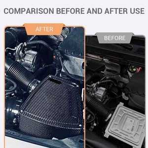 Trocken-Carbonfaser Luftfilter Ansaugschlauch Luftansaugsystem Kit für M282 1.3T <span class=keywords><strong>Ben</strong></span> Mercedes <span class=keywords><strong>A180</strong></span> Luftansaugung 2019-2023 - Product Image 4
