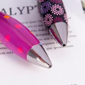 Stylo à bille rotatif court en forme de boule de bowling, mini stylo en plastique à encre bleue, papeterie éducative pour étudiants, cadeau promotionnel - Product Image 5