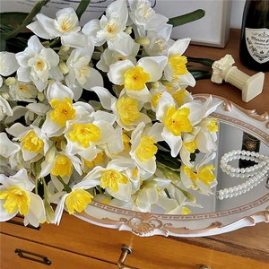 LUYI-Ins Bouquet di Fiori Artificiali Narciso, Decorazione Floreale per Soggiorno e Sala da Pranzo, Arredamento Casa - Product Image 4