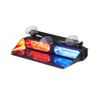 Luz Estroboscópica LED Azul y Roja de 9 Pulgadas y 16 W para Vehículos de Emergencia, Luces de Emergencia para Parabrisas