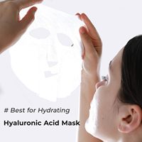 Masque facial en feuille Corée OEM ODM hydratant avec acide hyaluronique, vitamine B5 et extraits végétaux pour le visage et le corps