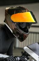Casque de moto modulaire 2 en 1 Chameleon avec visière double rabattable