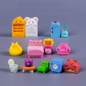 KI zhuojing - Muebles y adornos pequeños de dibujos animados <span class=keywords><strong>para</strong></span> micropaisajes, decoración DIY <span class=keywords><strong>para</strong></span> sala de estar, cama, accesorios de decoración infantil - Product Image 1