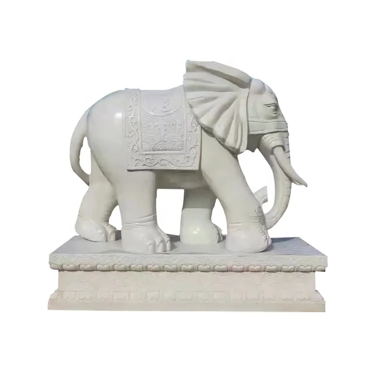 Statue en pierre d'éléphant, nouveau design 2021, sculpture en pierre