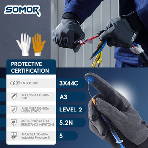 TAILI Microfiber Safety <strong>Gloves</strong> EN388 Certified Touch Screen Compatible Breathable Lightweight Puncture-Resistant <strong>Gloves</strong> - Product Image 6