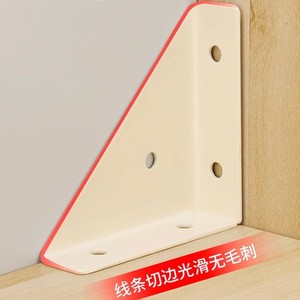Soportes de esquina de hierro de 90 grados, soportes de ángulo metálico para conexión de estantes de pared de gabinetes, soporte de hierro reforzado duradero - Product Image 2