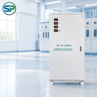 Stabilisateur de tension triphasé haute performance 120 kVA 380 V, régulateur de puissance automatique pour équipements miniers et de construction