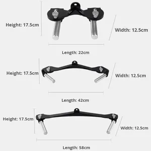 Support de gymnastique à poignée avec rotation à 360 degrés et accessoires d'équipement de fitness réglables et antidérapants Barre de traction arrière - Product Image 3