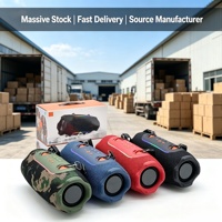 Altavoz Inalámbrico Portátil con Sonido Superior y Camuflaje, 12W, Hi-Fi Estéreo, Correa para el Hombro, Diseño Robusto, para Excursiones de Senderismo