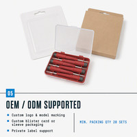 Jeu de tournevis de précision 6 pièces, embouts Phillips Torx, 35 mm, petit kit d'outils de réparation électronique avec étui